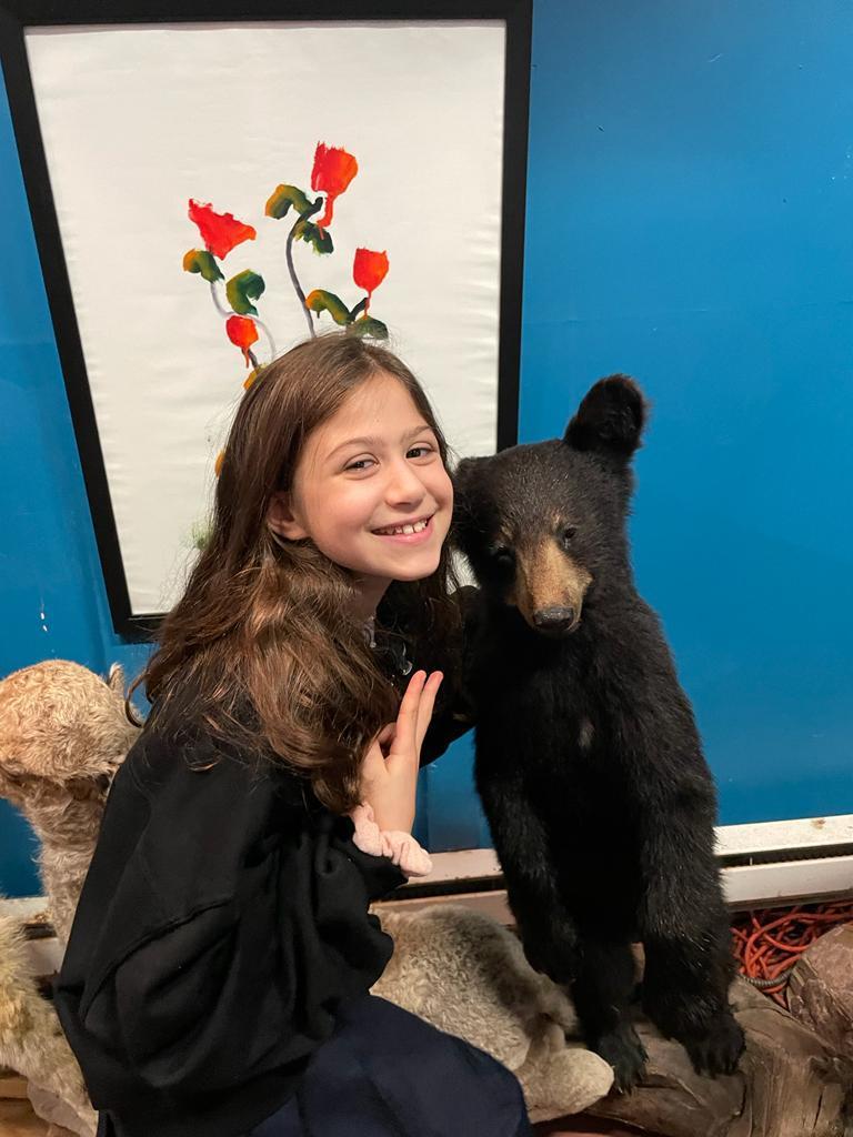girl with bear